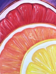 Image of painting called Refreshing Citrus Paint and Sip at Roadhouse Cinemas
