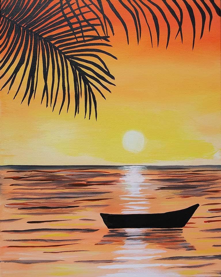 Tropical_Oasis | Painting and Vino