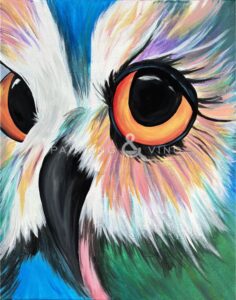 Image of painting called Sonoran Owl Paint and Sip Brunch