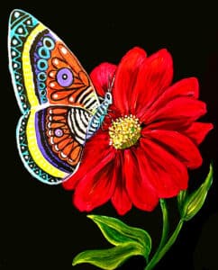 Image of painting called Butterfly Painting Fundraiser