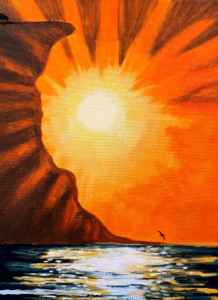 Image of painting called Sunset Cliffs - Paint and Sip