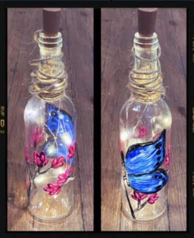 Shine Bright Butterfly | Painting and Vino