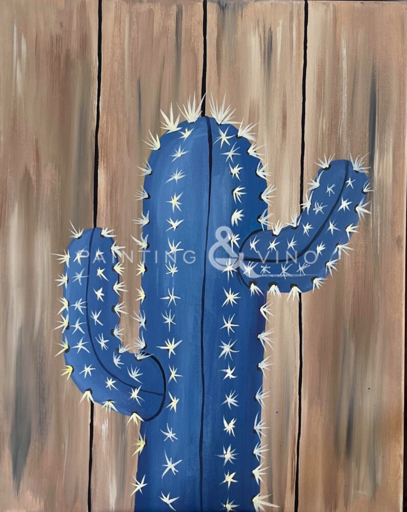 Blue Torch Cactus Roadhouse Cinemas Paint and Sip Tucson Paint Night