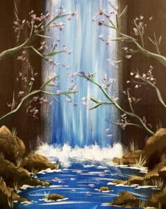 Image of painting called secret waterfall