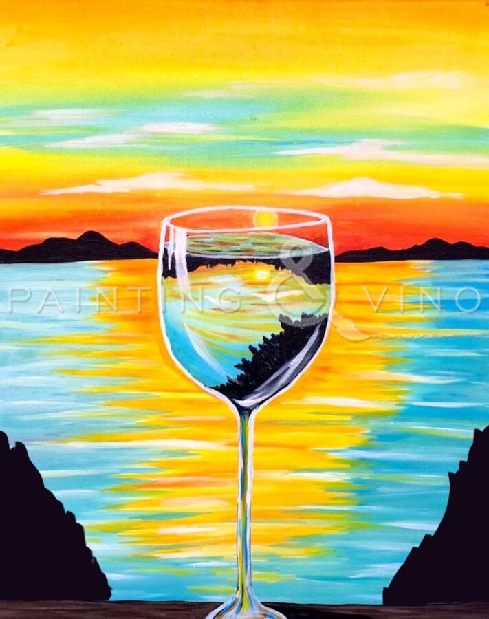 Wine Glass Paint and Sip at The Hoppy Vine Oro Valley