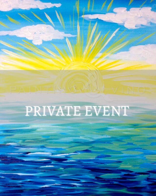 Ocean Sun Painting at Sondercare | Painting and Vino