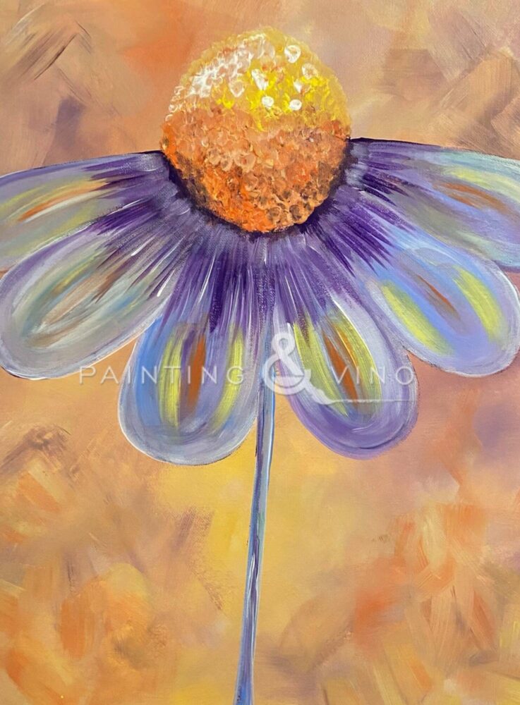 Autumn Fall Daisy Paint and Sip Painting & Vino Tucson