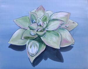 Image of painting called Raindrop Succulent Paint and Sip at the Westin La Paloma