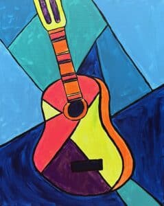 Image of painting called Picasso's Guitar