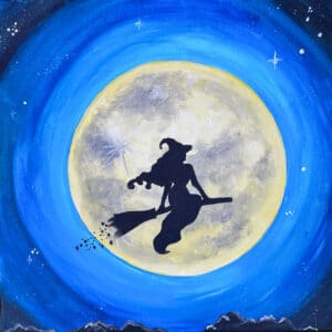 Image of painting called Moonlit Witch - Paint and Sip