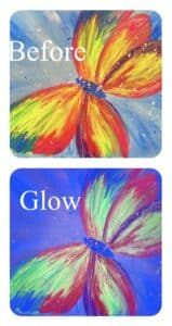Image of painting called Glowing Butterfly