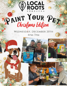 Image of painting called Holiday Pet Portrait - Paint and Sip