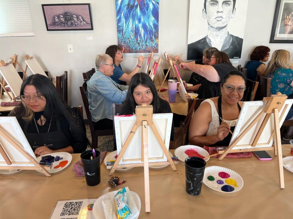 Paint Party Paint and Sip at Hotel McCoy Tucson paint and sip
