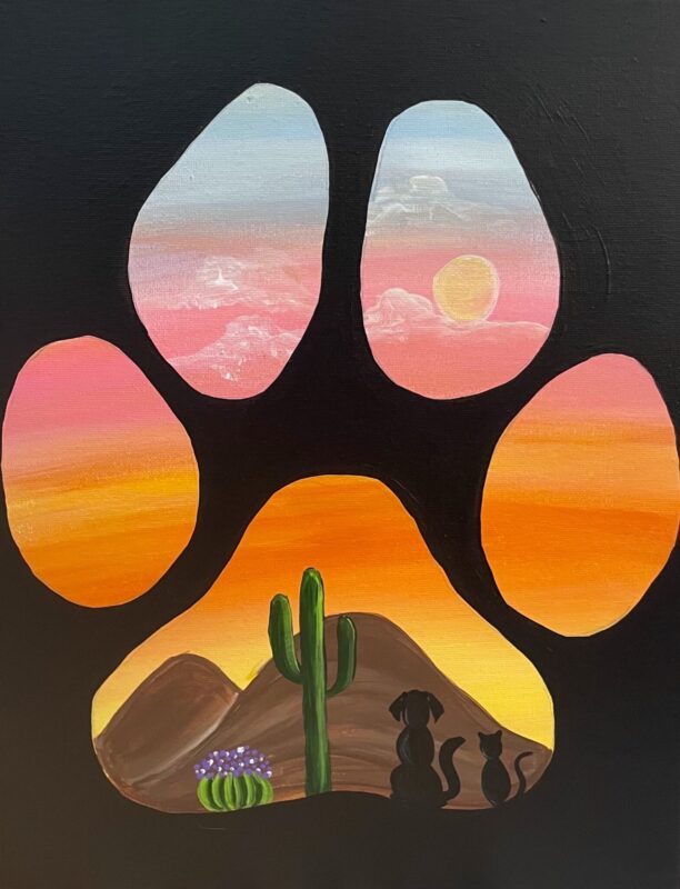Paint a Paw for a Cause - Paint Fundraiser for Pima Animal Care Center (PACC)