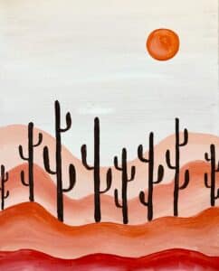 Image of painting called Pastel Desert Paint and Sip at Hotel McCoy - Includes Tamale & Mimosa