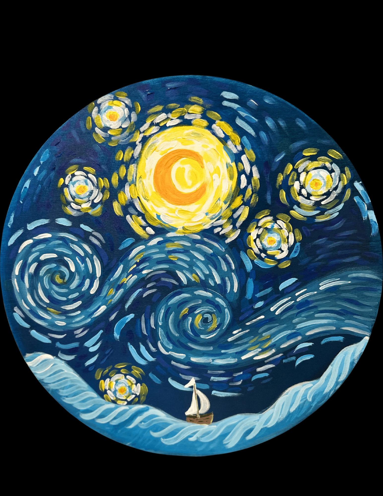 Starry Night Sailing - NM paint and sip