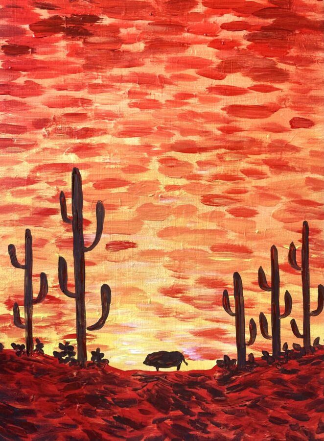 Desert Pig Potbelly Pig Sanctuary Paint Fundraiser in Tucson, AZ paint and sip