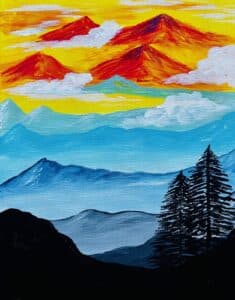 Image of painting called Quiet Mountain Paint and Sip