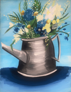 Image of painting called Blue Bouquet - Paint and Sip