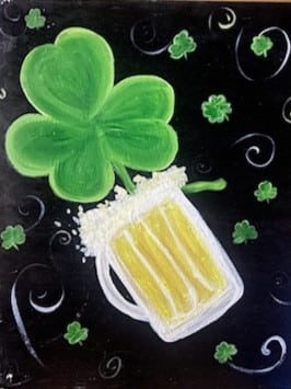 Luck of the Irish paint and sip painting event. Best of things to do in Sacramento