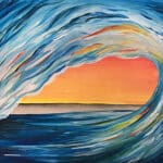 Sunset Wave 100 Mile Brewery paint and sip