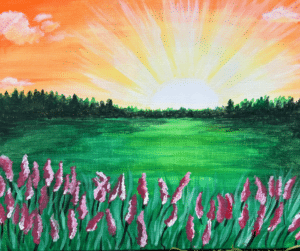 Image of painting called Morning Sunrise - Paint and Sip Night