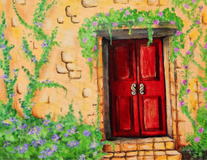 Image of painting called Red Door - Paint and Sip