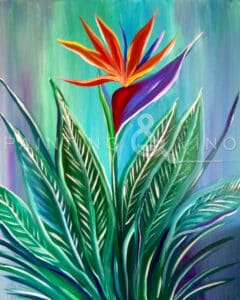 Image of painting called Birds of Paradise Flower