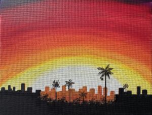 Image of painting called City Sunset Paint and Sip