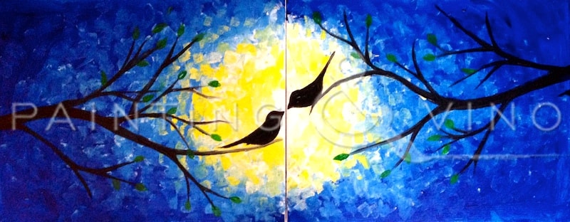 Love Birds Couples Night paint and sip