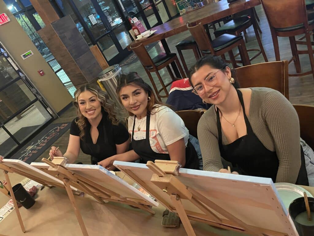 Immerse yourself in a world of creativity and fun at our paint and sip class. Whether you're on a date, with family or friends, or even as a couple, this indoor activity promises to be memorable. Let your artistic side shine as you paint away the stress of the day in a relaxed and social setting. Join us for a creative experience like no other!