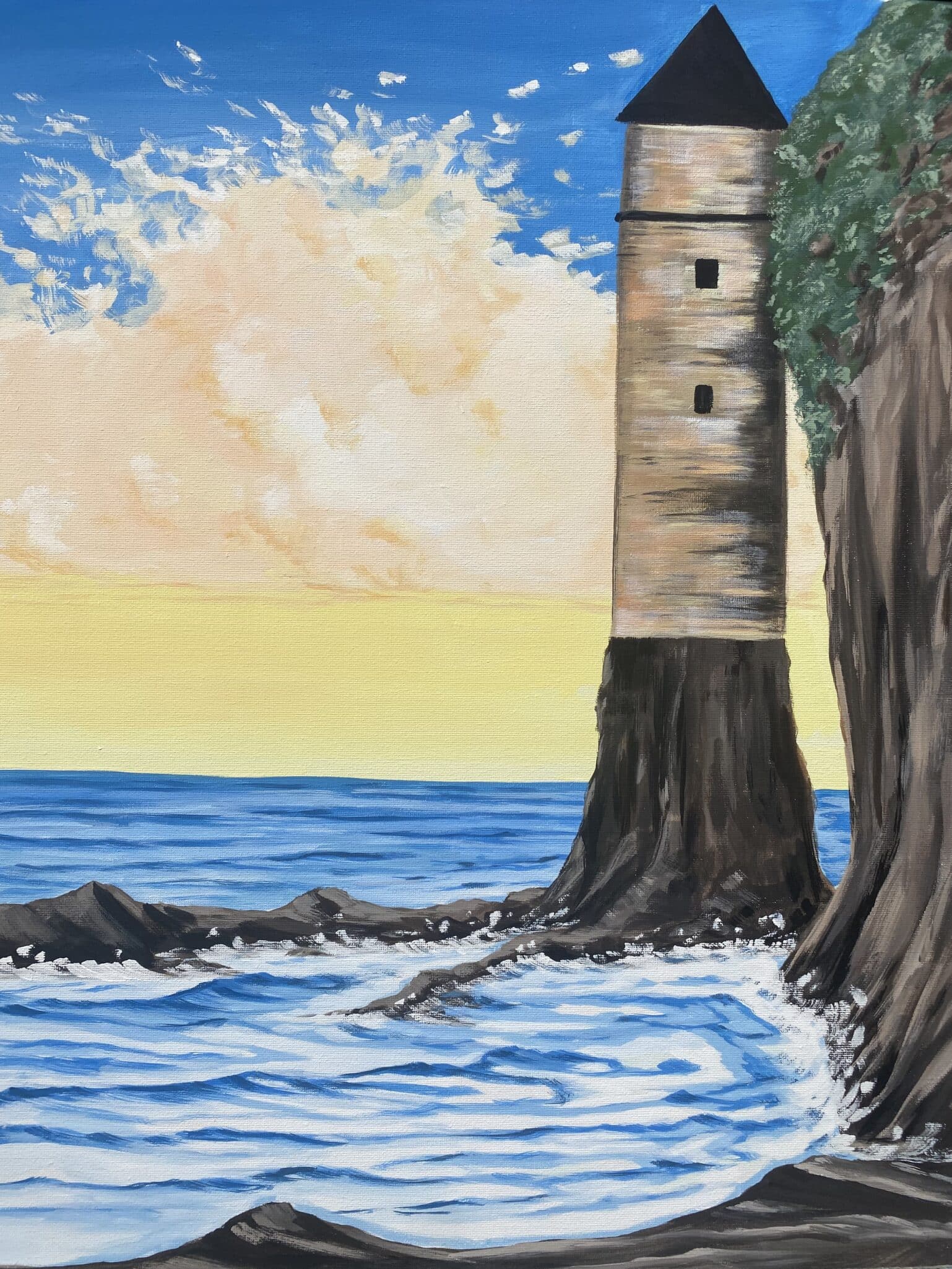 LAGUNA LIGHTHOUSE painting paint and sip