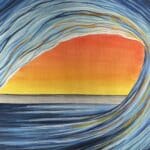 SUNSET WAVE PAINTING paint and sip