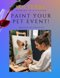 Image of painting called Paint your Pet Event - Paint and Sip