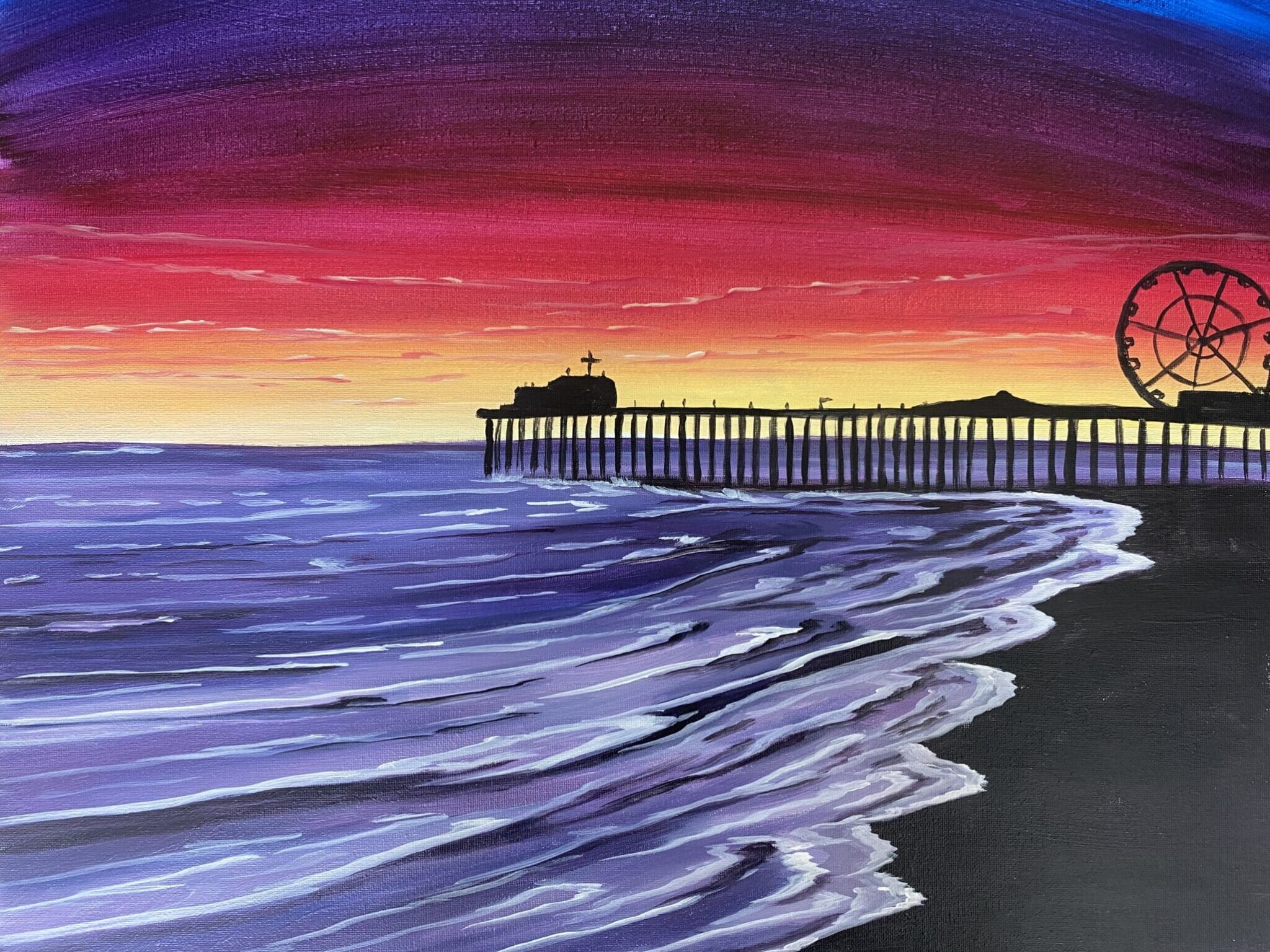 SANTA MONICA PIER PAINTING