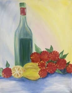 Image of painting called 'Wine Time' Paint and Sip at Medella Vina Ranch