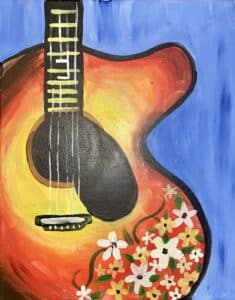 Image of painting called String Guitar Paint and Sip at Hotel McCoy!