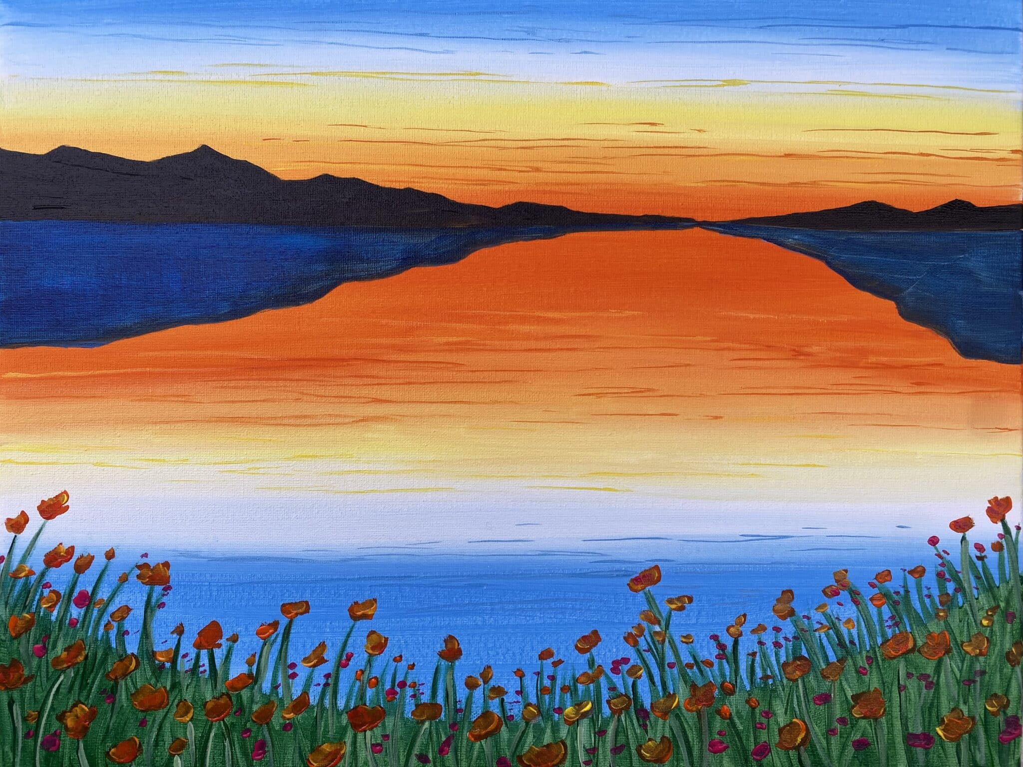 Summer SUNRISE PAINT and sip