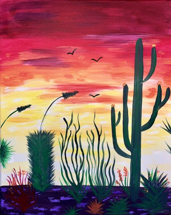 Desert Evening Paint and Sip at Roadhouse Cinemas