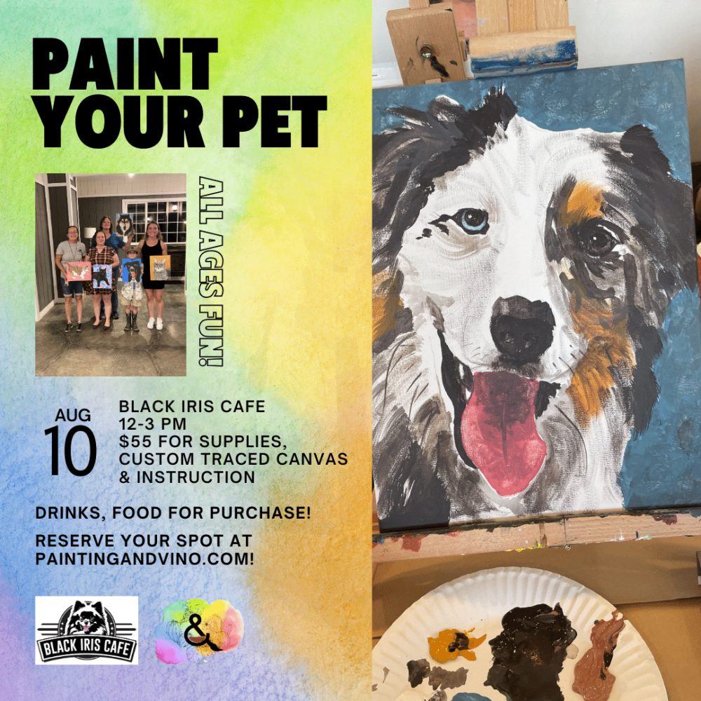 Immerse yourself in a world of creativity and fun at our paint your pet class. Whether you're on a date, with family or friends, or even as a couple, this indoor activity promises to be memorable. Let your artistic side shine as you paint away the stress of the day in a relaxed and social setting. Join us for a creative experience like no other!