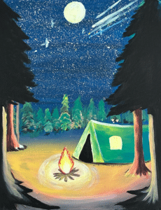 camp night paint and sip.