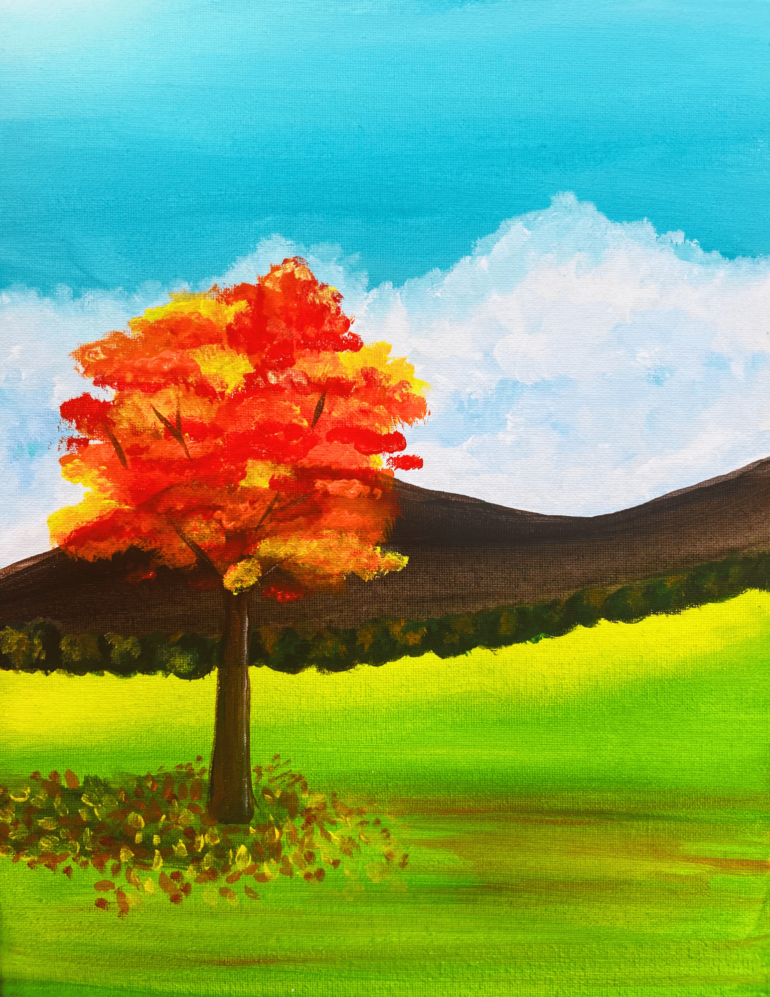 A Tree in Autumn - NM paint and sip