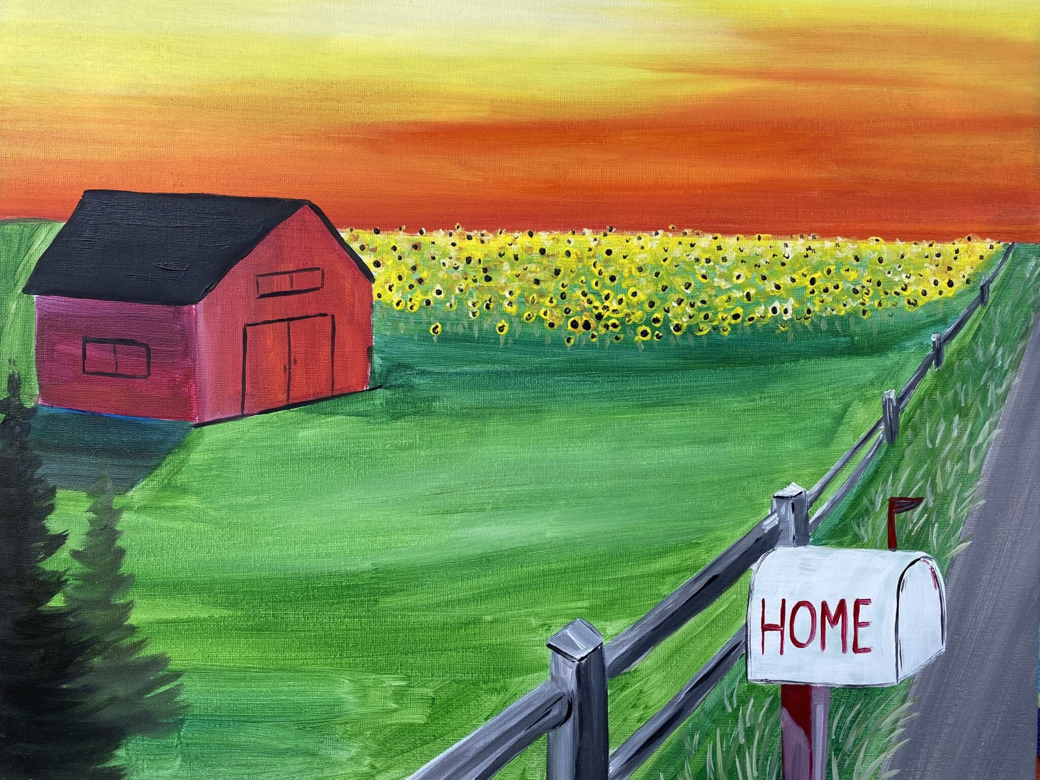 home on the farm paint night