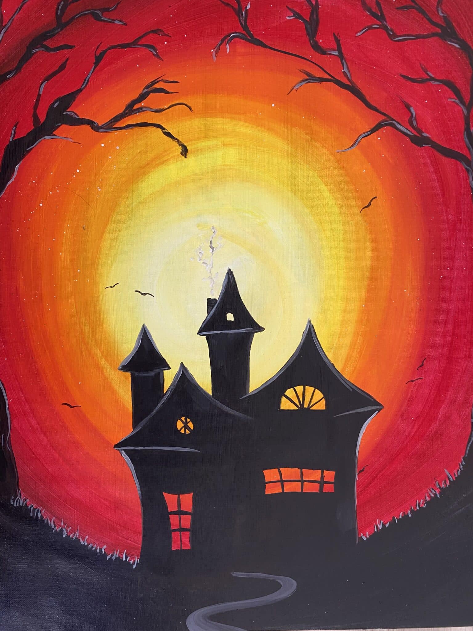 spooky lane paint night