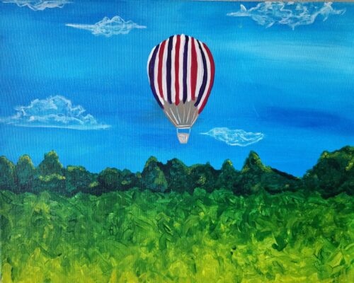 Balloon Ride Paint and Sip Painting Painting Event with Painting and Vino Sacramento