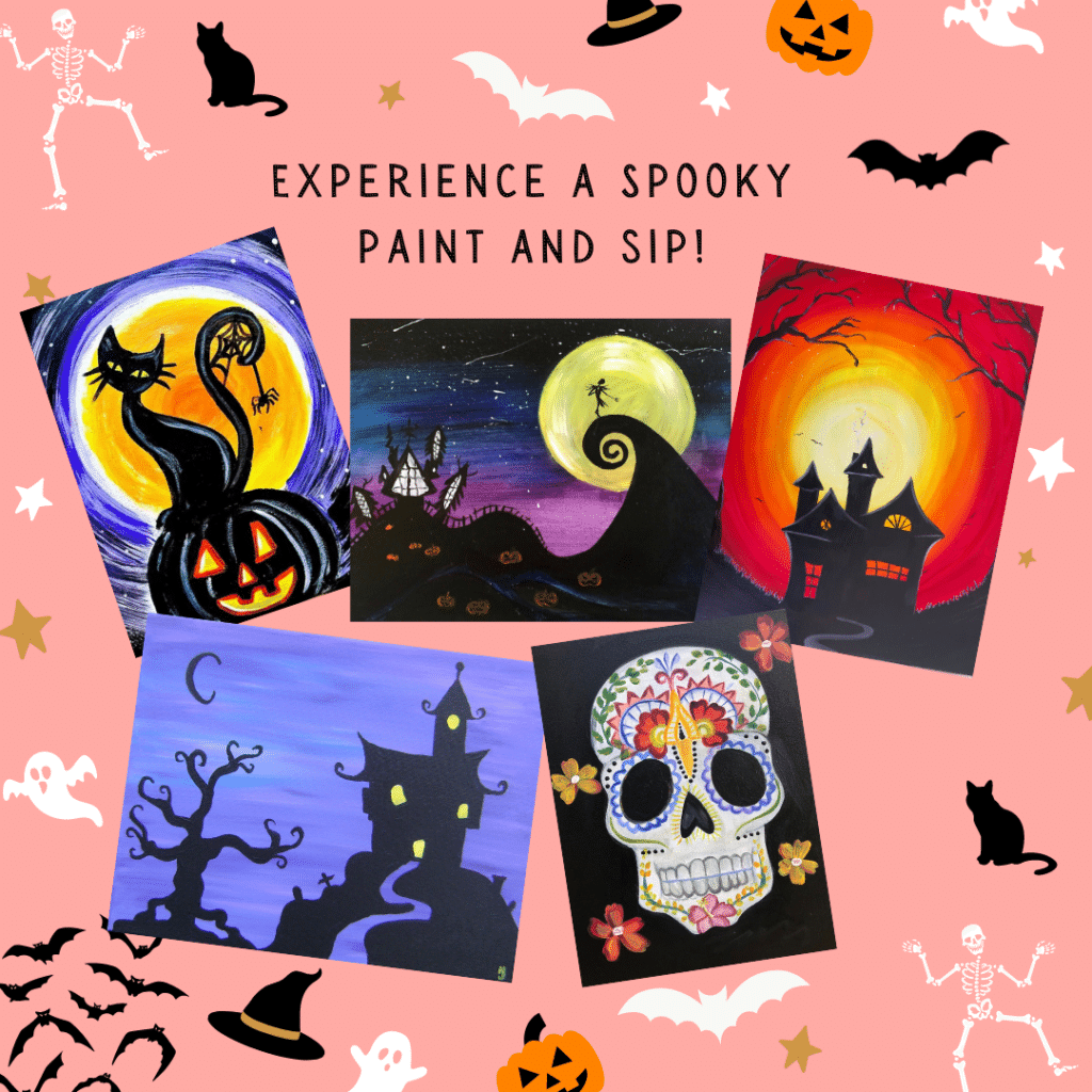 Experience a Spooky paint and sip