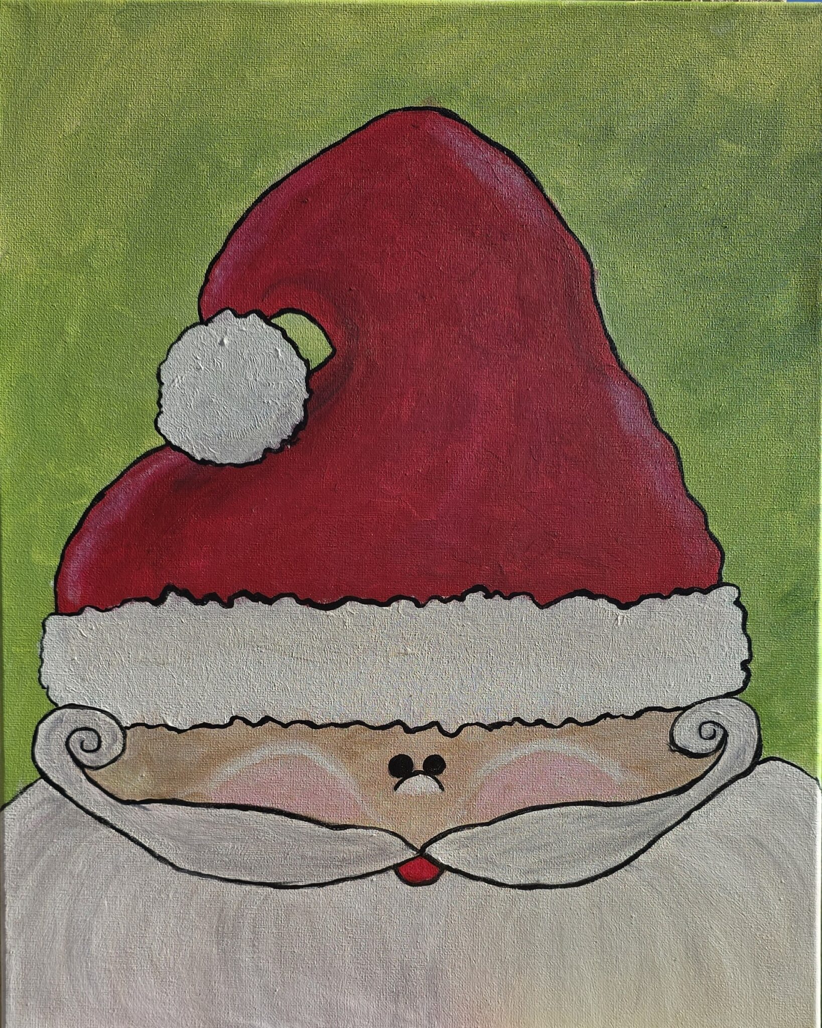 Santa paint and sip painting