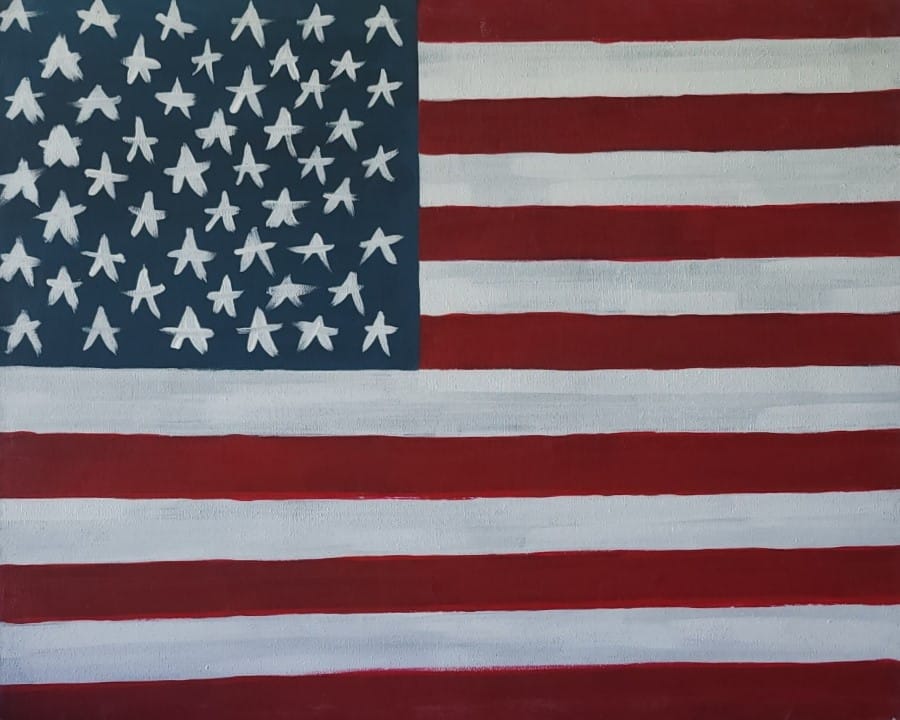 America paint and sip painting