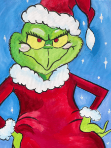 Image of painting called The Grinch Paint and Sip