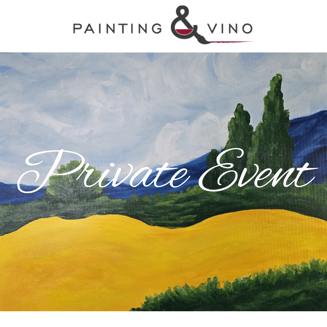 Van Goghs Cornfield and Cypress paint and sip Private Event painting